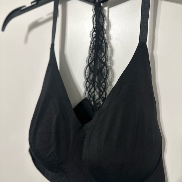 True & Co. Black Halter Lace Bralette - Picture 3 of 6